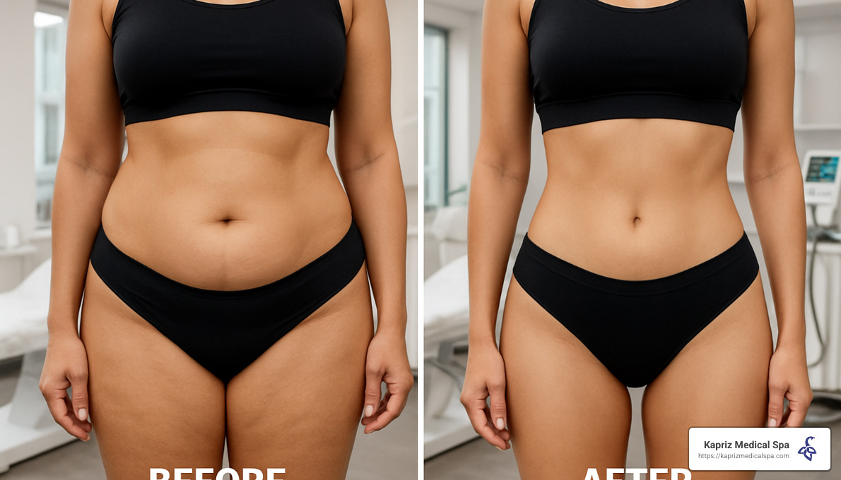 before and after body contouring change - body contouring jacksonville beach