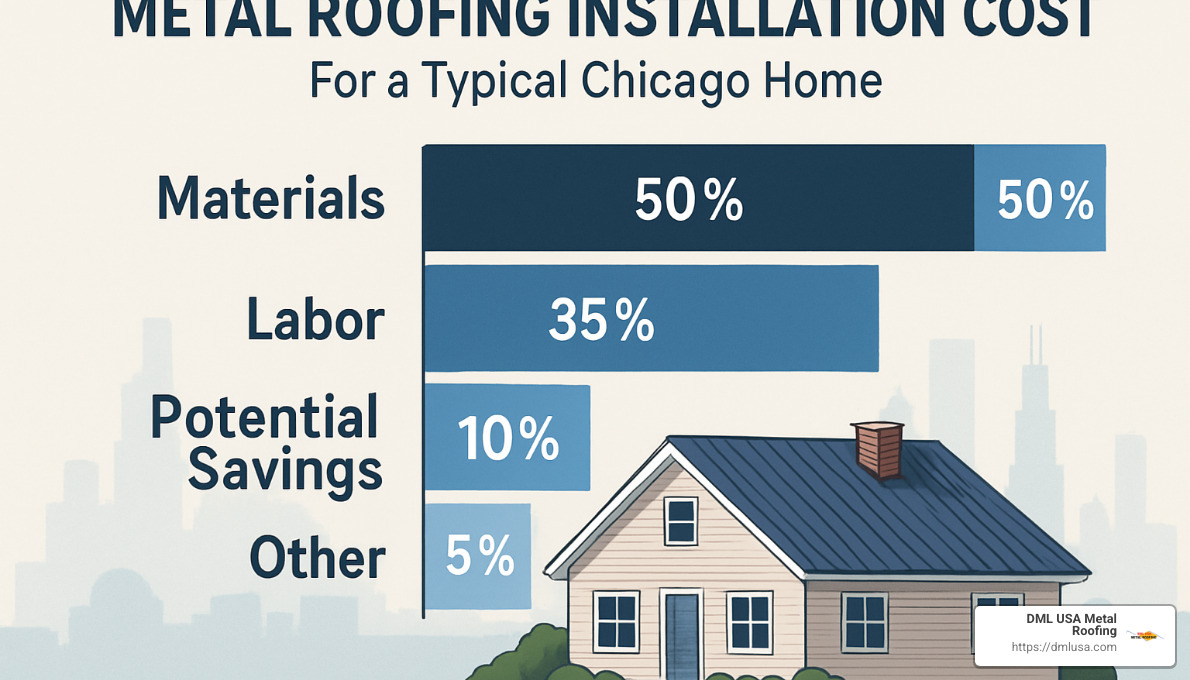 metal roofing cost breakdown chart - affordable metal roofs Chicago