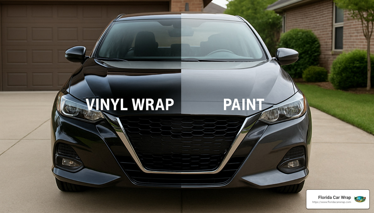 vinyl wrap vs paint comparison - wrap car estimate