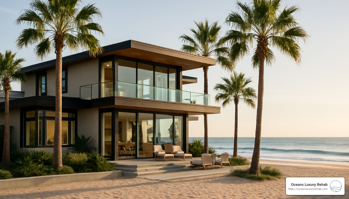 Luxury beach house rehab facility - Detox center Huntington Beach