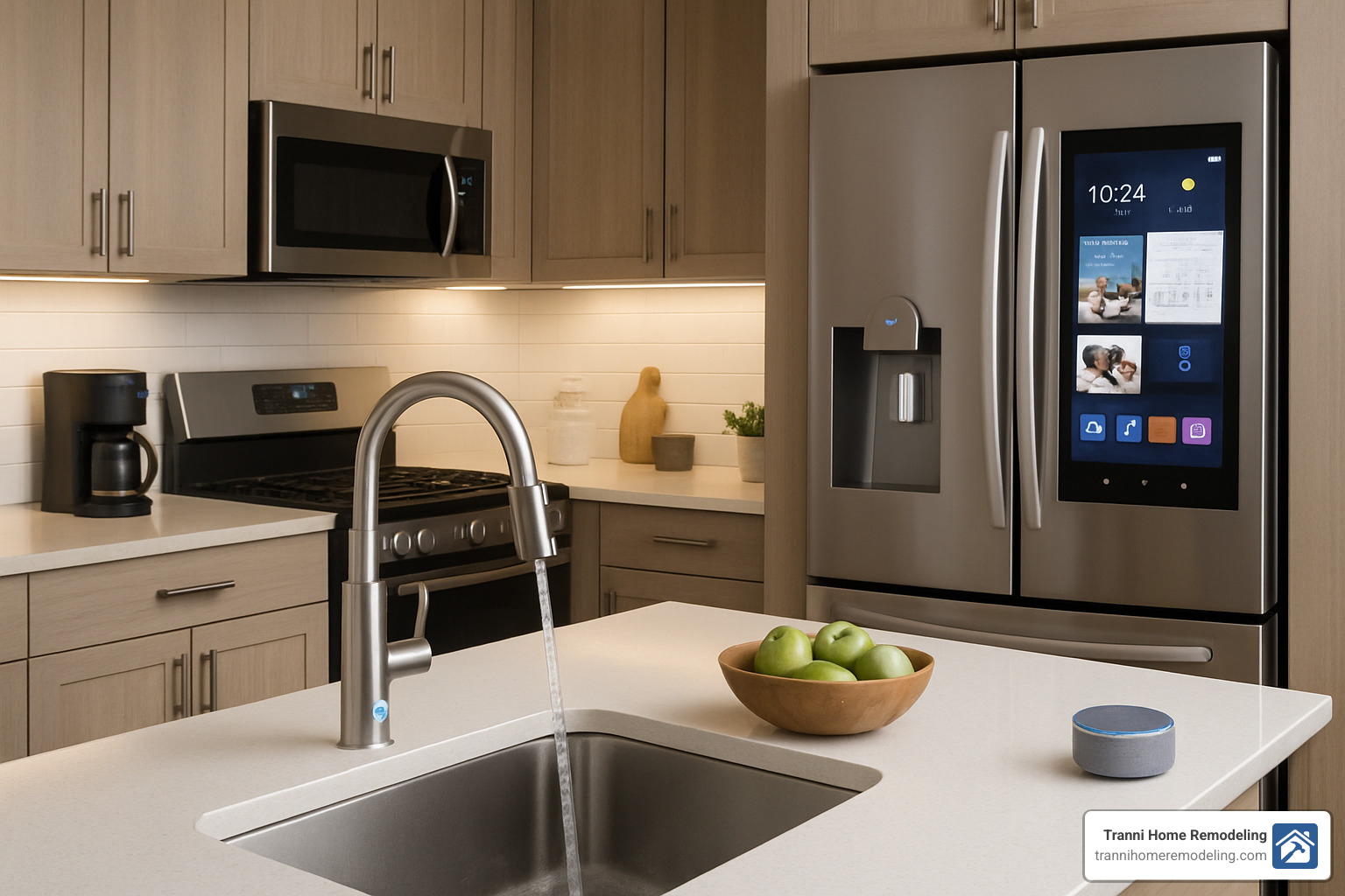 smart kitchen with integrated technology - house smart remodeling