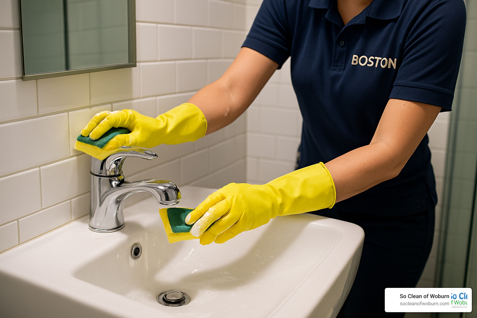 detailed cleaning of bathroom fixtures - Boston apartment cleaners
