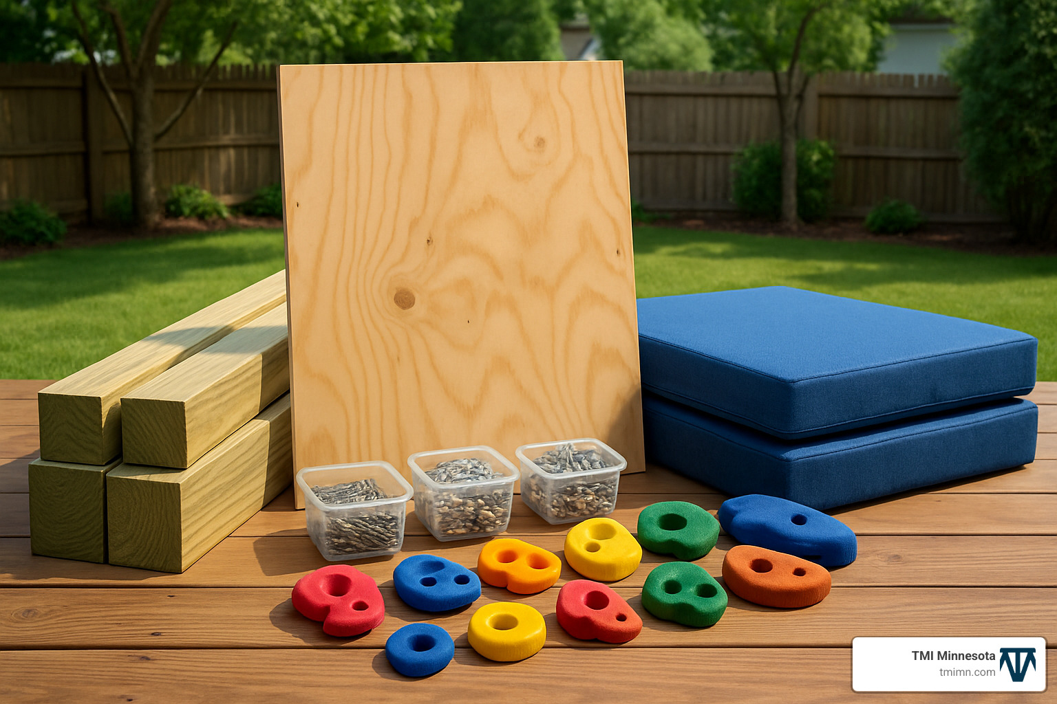 Materials for backyard climbing wall - backyard climbing wall for kids