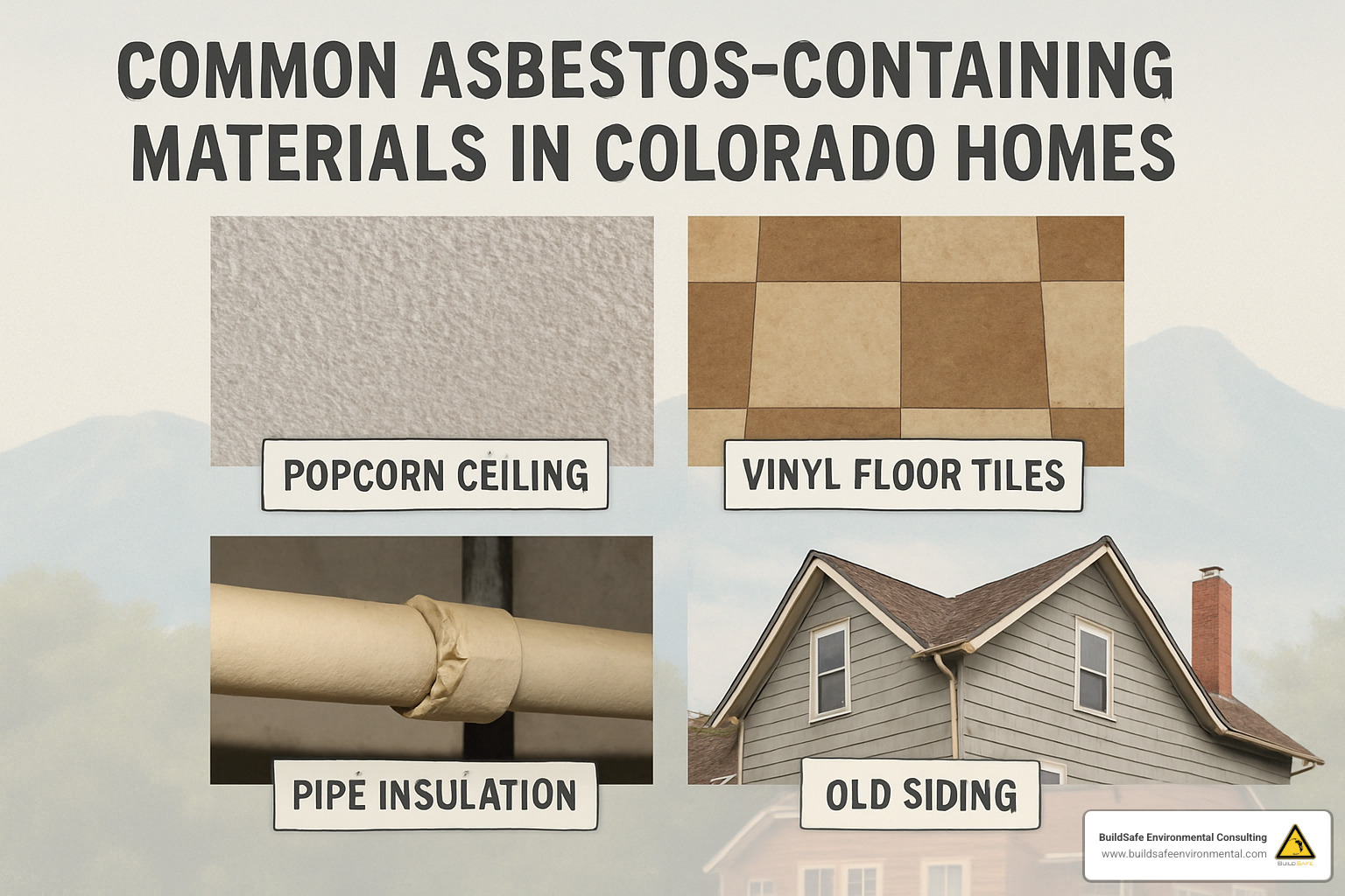 Common asbestos-containing materials in Colorado homes - asbestos abatement colorado