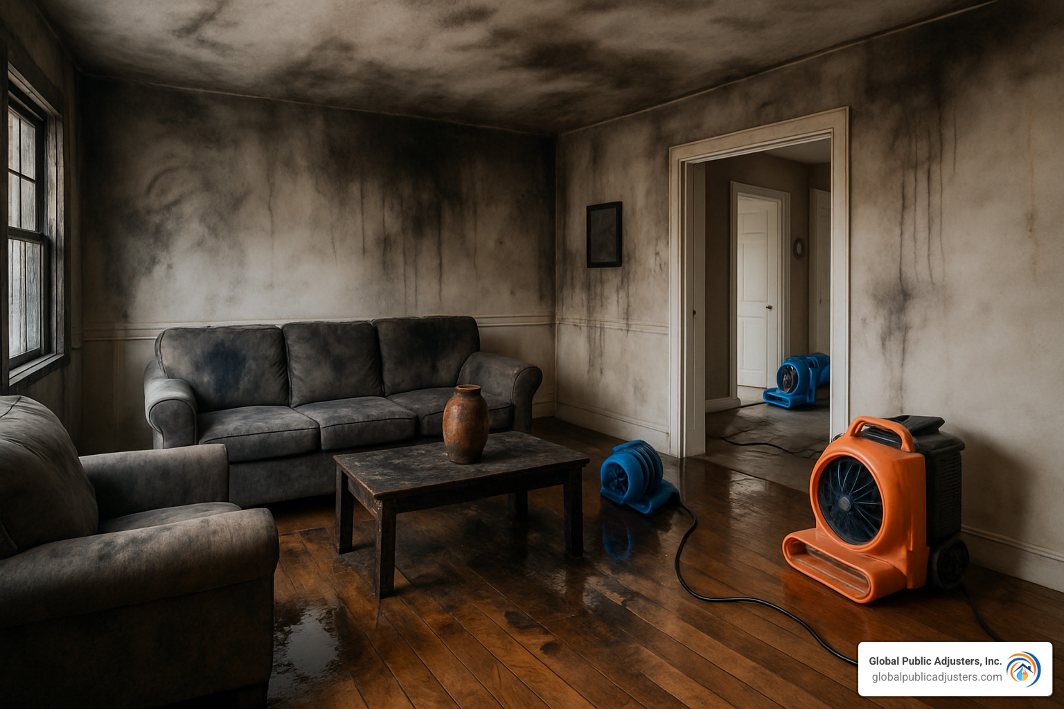 smoke and water damage from fire - fire damage claims florida