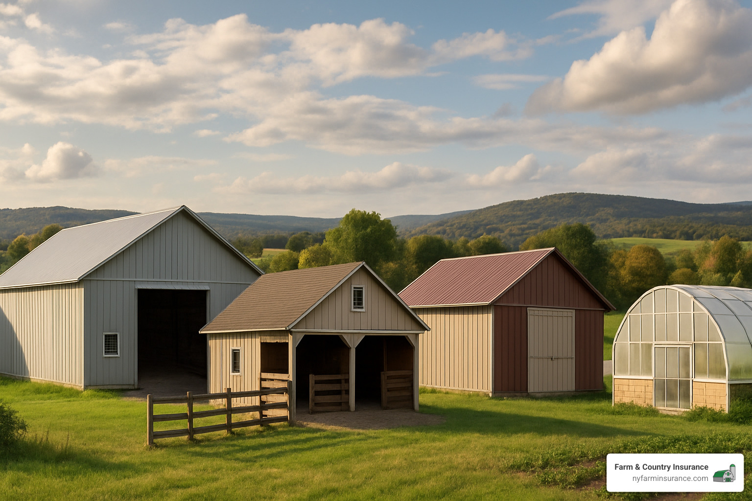 Various types of barns found in New York state agriculture - Barn insurance New York