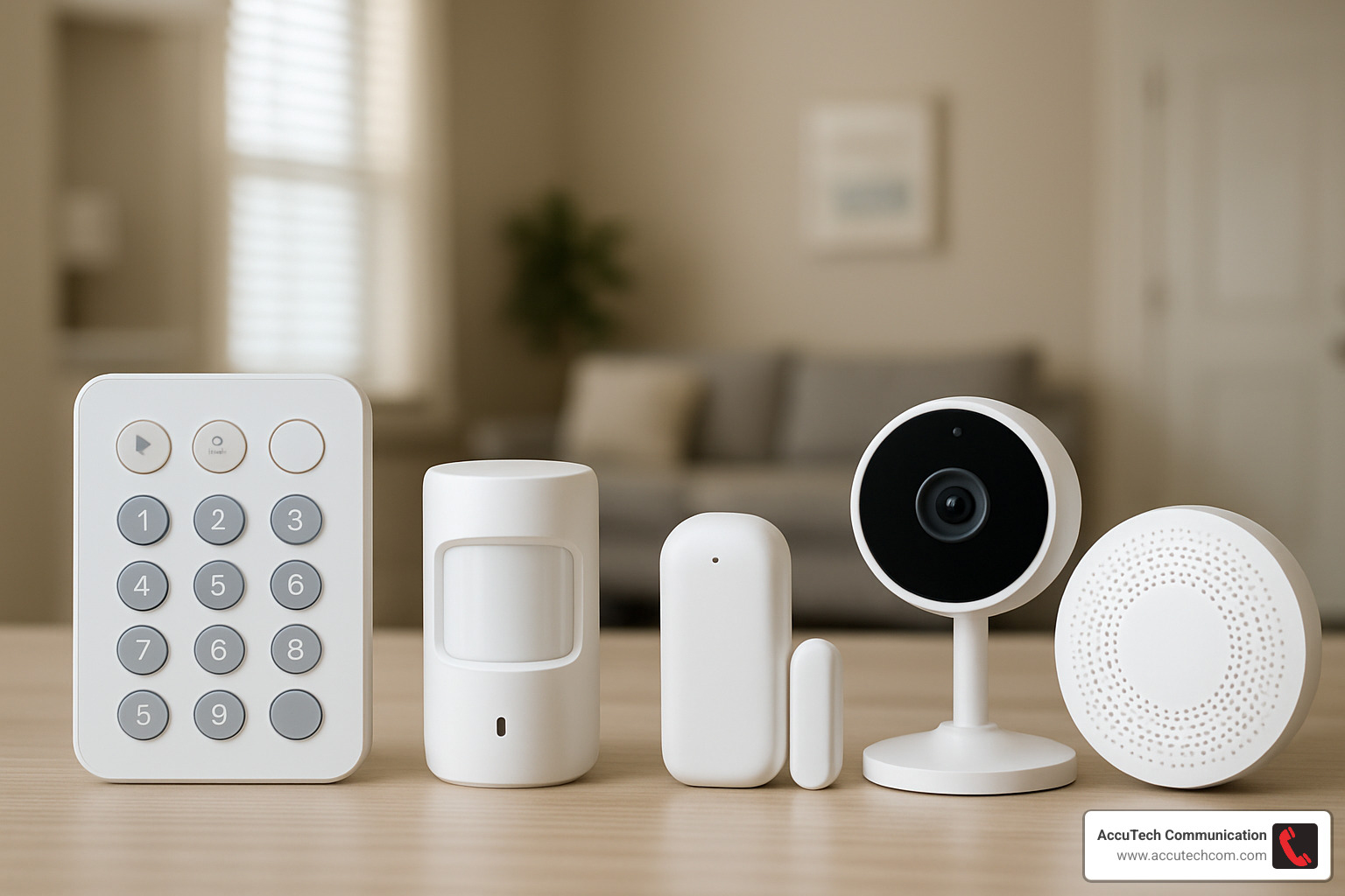 different types of security system components - security and alarms systems companies