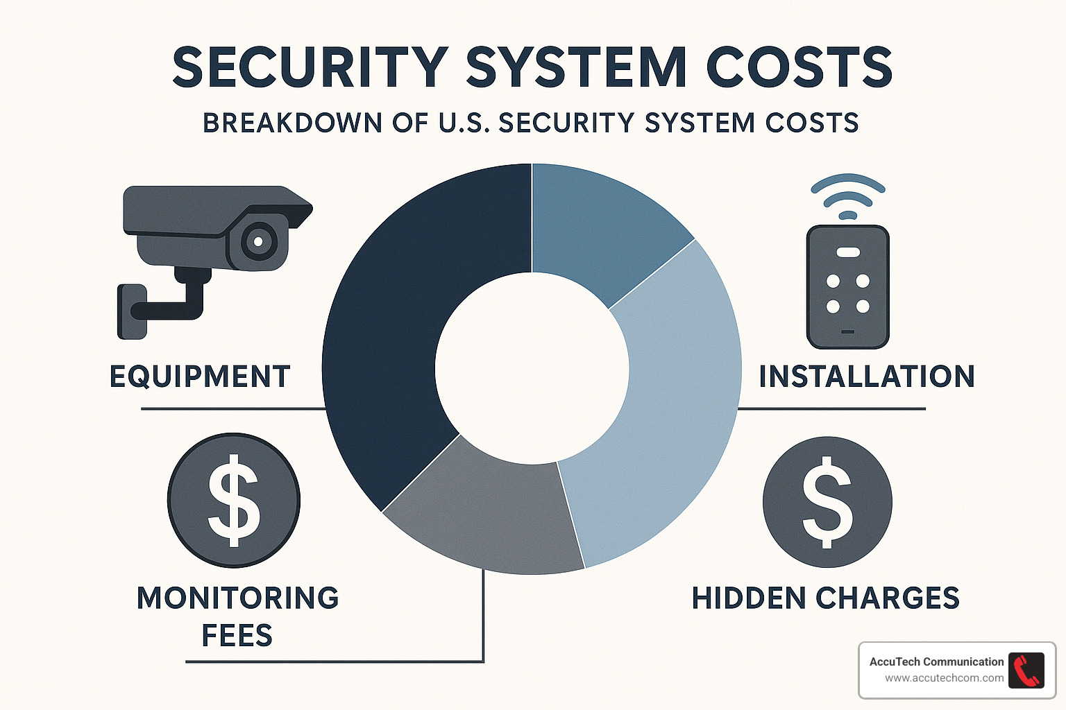 security system cost breakdown chart - security and alarms systems companies