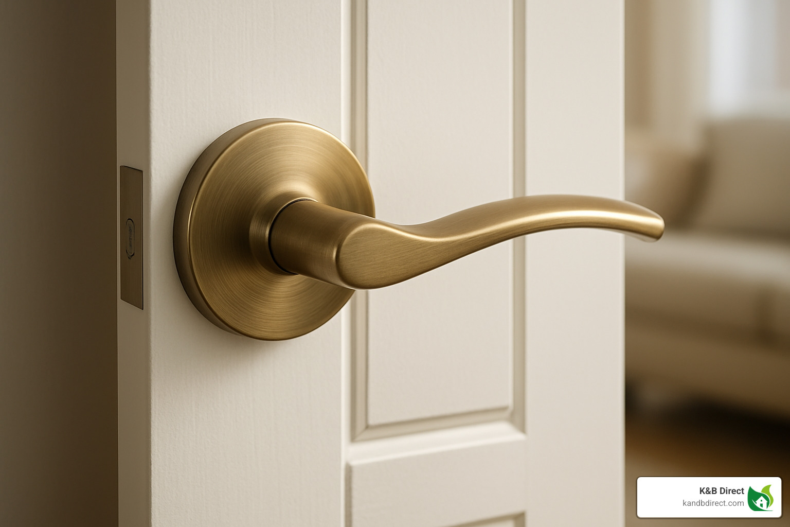 brushed brass lever handle for bifold door - bifold door handles