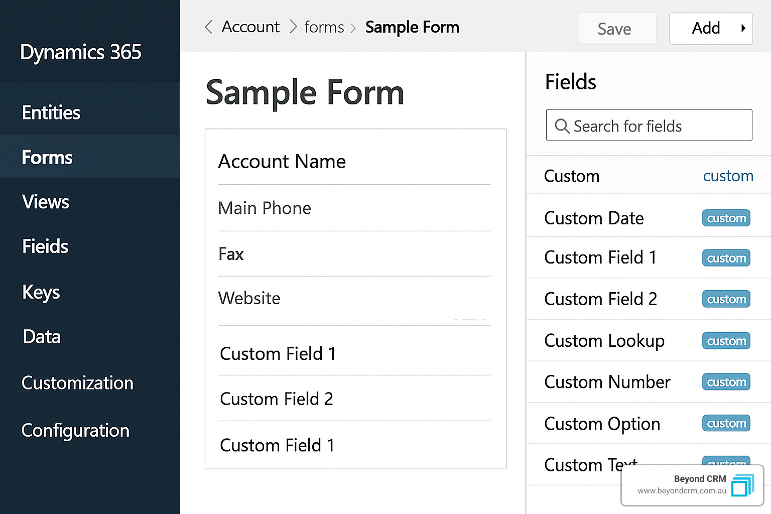 Dynamics 365 customization interface - dynamics 365 customization