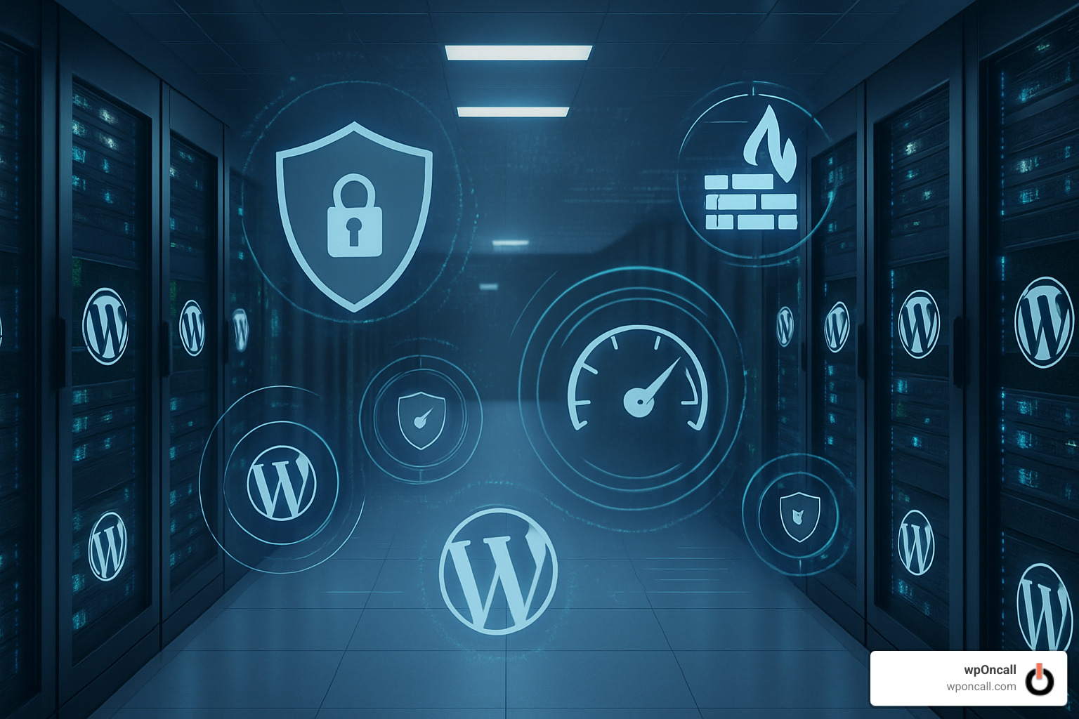 WordPress server infrastructure with security and performance layers - managed wordpress hosting services