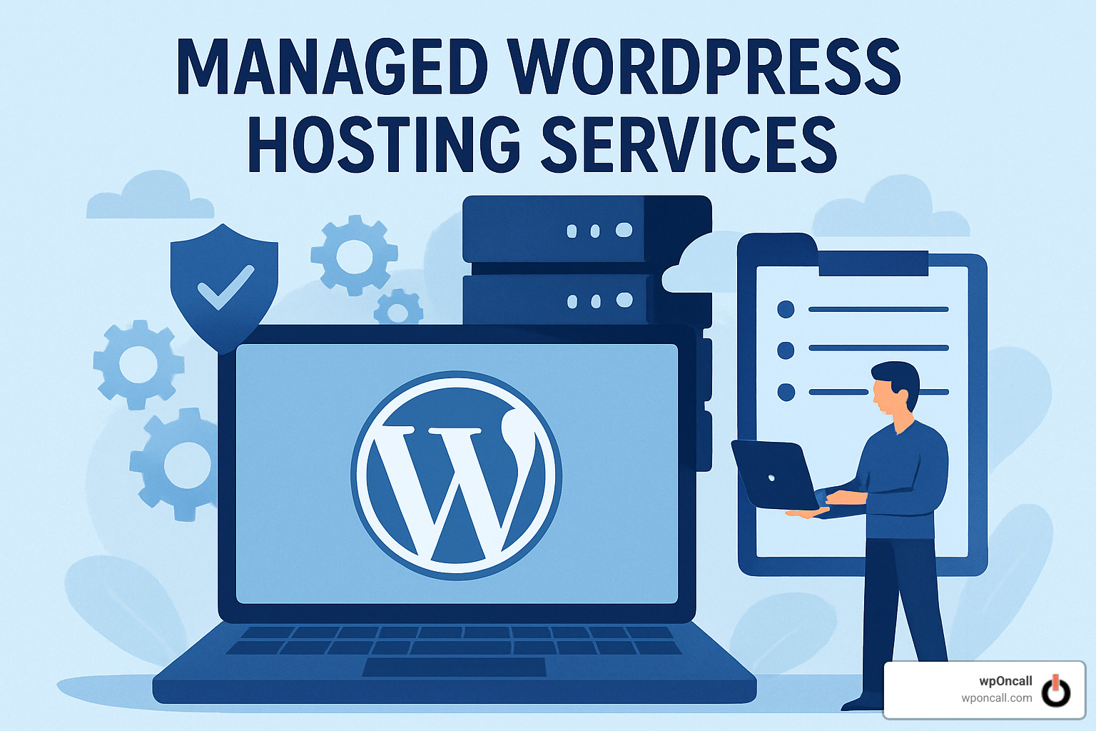 Website security dashboard showing protection metrics and threat blocking - managed wordpress hosting services