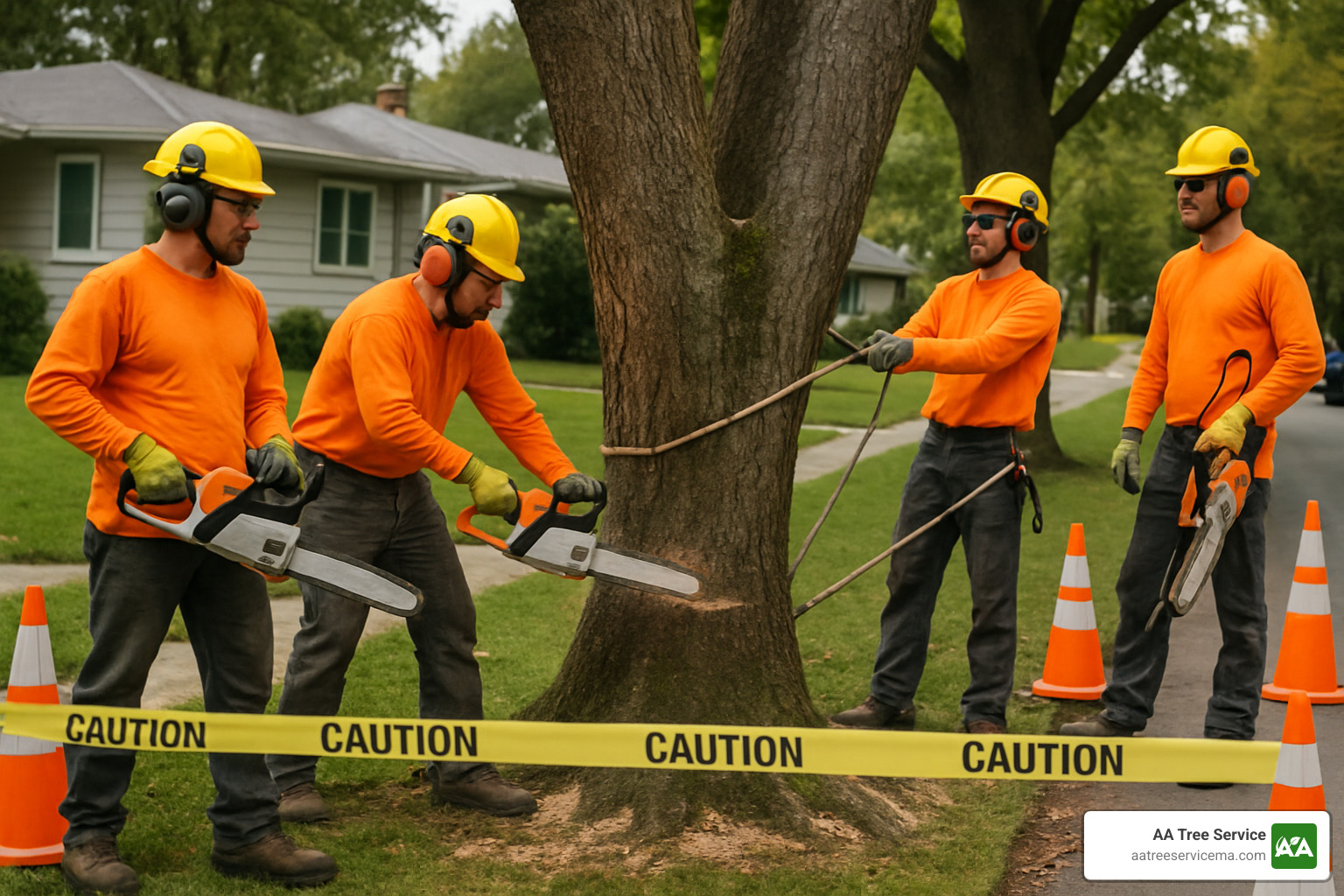 Tree removal safety equipment and protocols - Andover MA Tree Removal