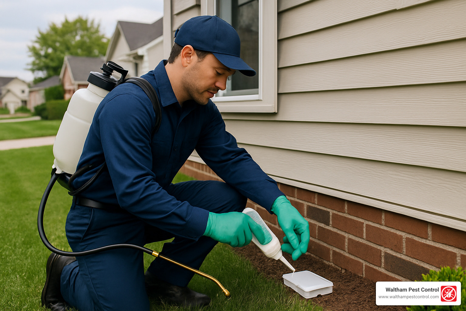 ant prevention techniques being implemented by a professional - ant pest control company