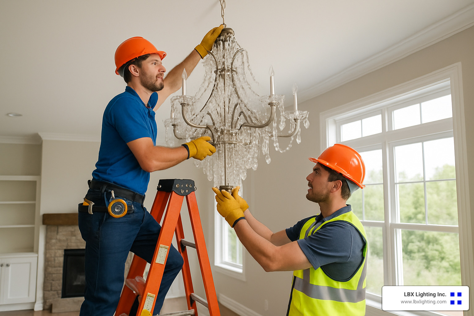 professional chandelier installation - crystal chandelier installation guide