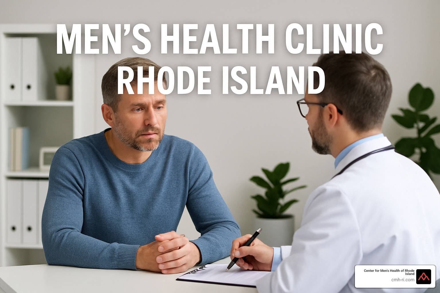 smartphone showing online appointment booking screen for a men's health clinic - men's health clinic Rhode Island