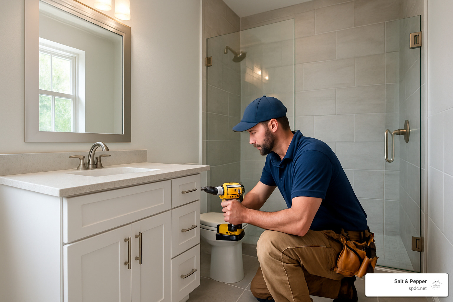 Professional bathroom remodeling contractor working in Tampa - bathroom remodeling tampa