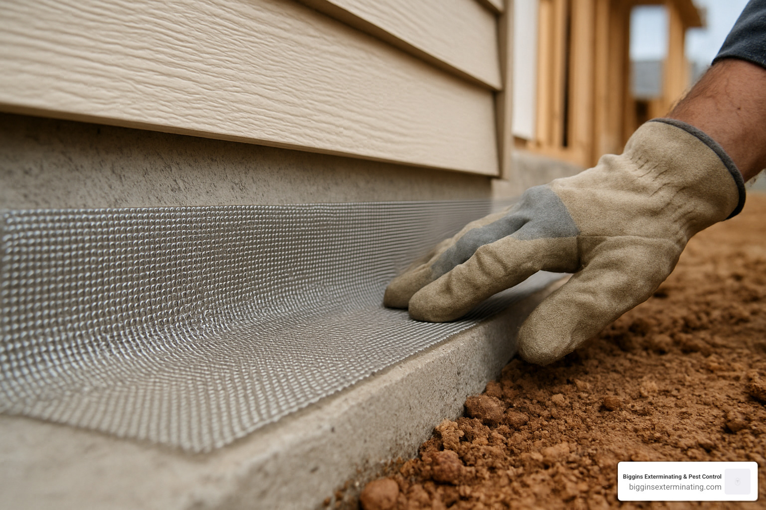 termite physical barrier with steel mesh - termite barrier treatment