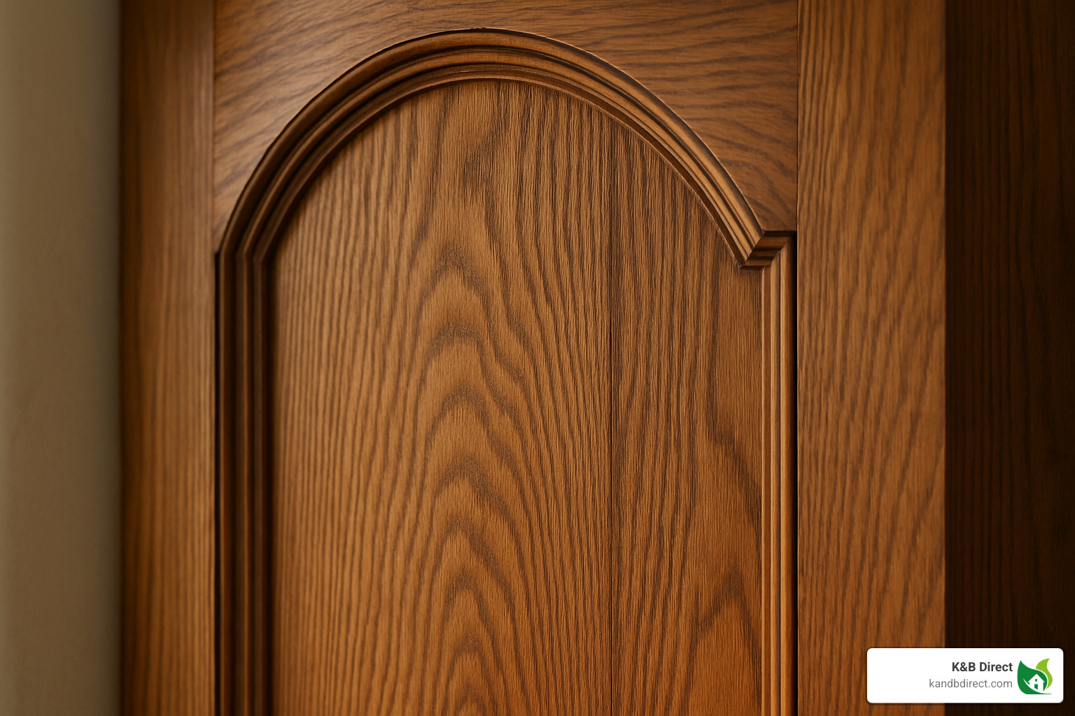 detailed view of wood grain on arched door - arched entry doors