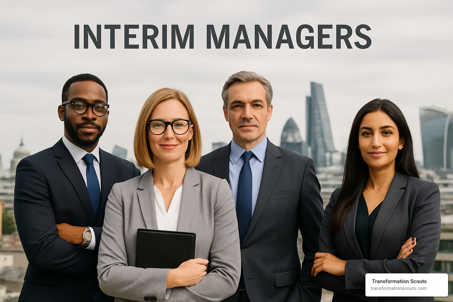 Interim management talent pool showing diverse expertise areas - interim management solutions London