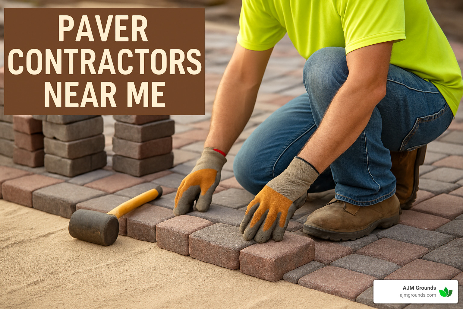 contractor showing credentials and insurance paperwork to homeowner - paver contractors near me