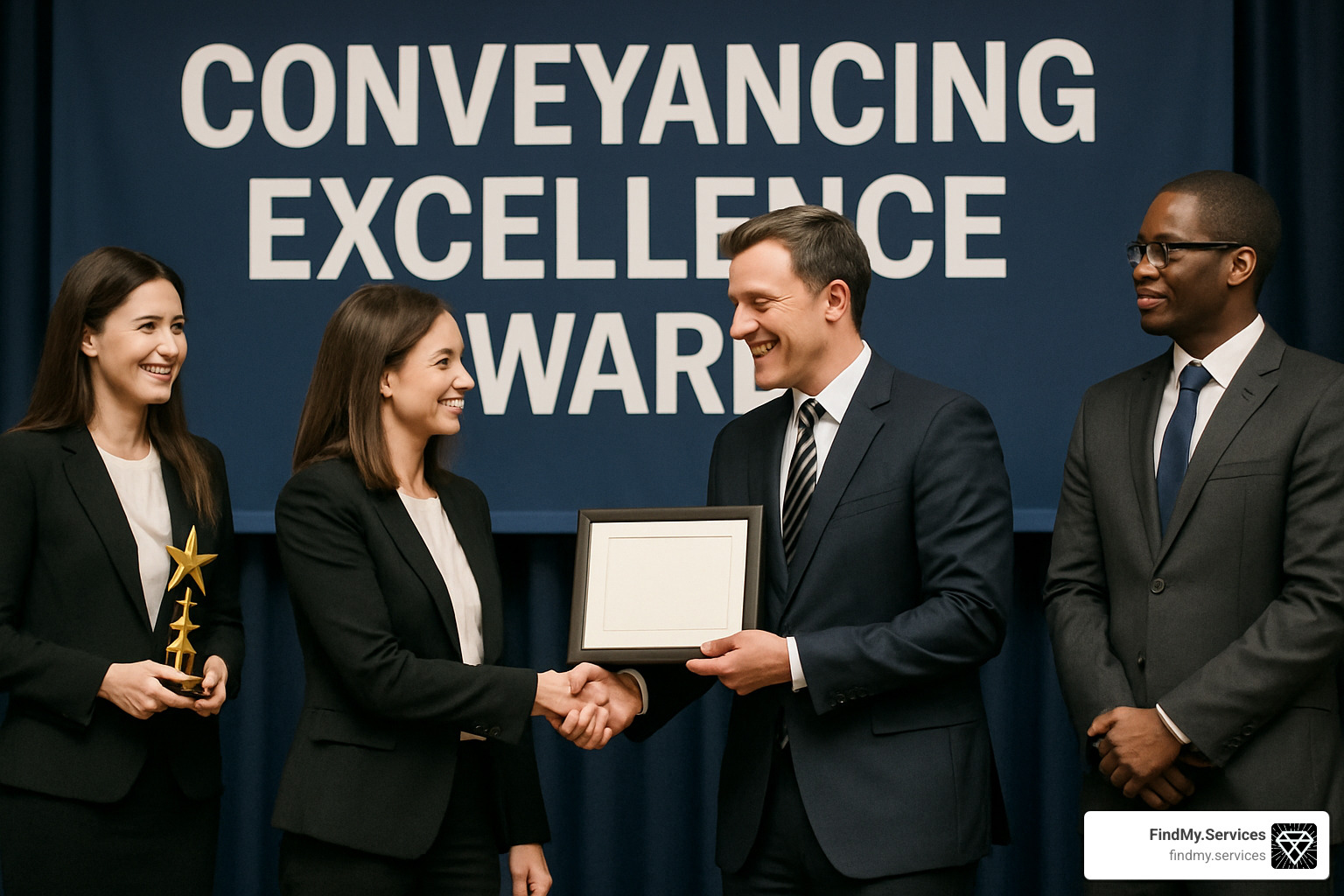 award ceremony for conveyancing excellence - experts in conveyancing