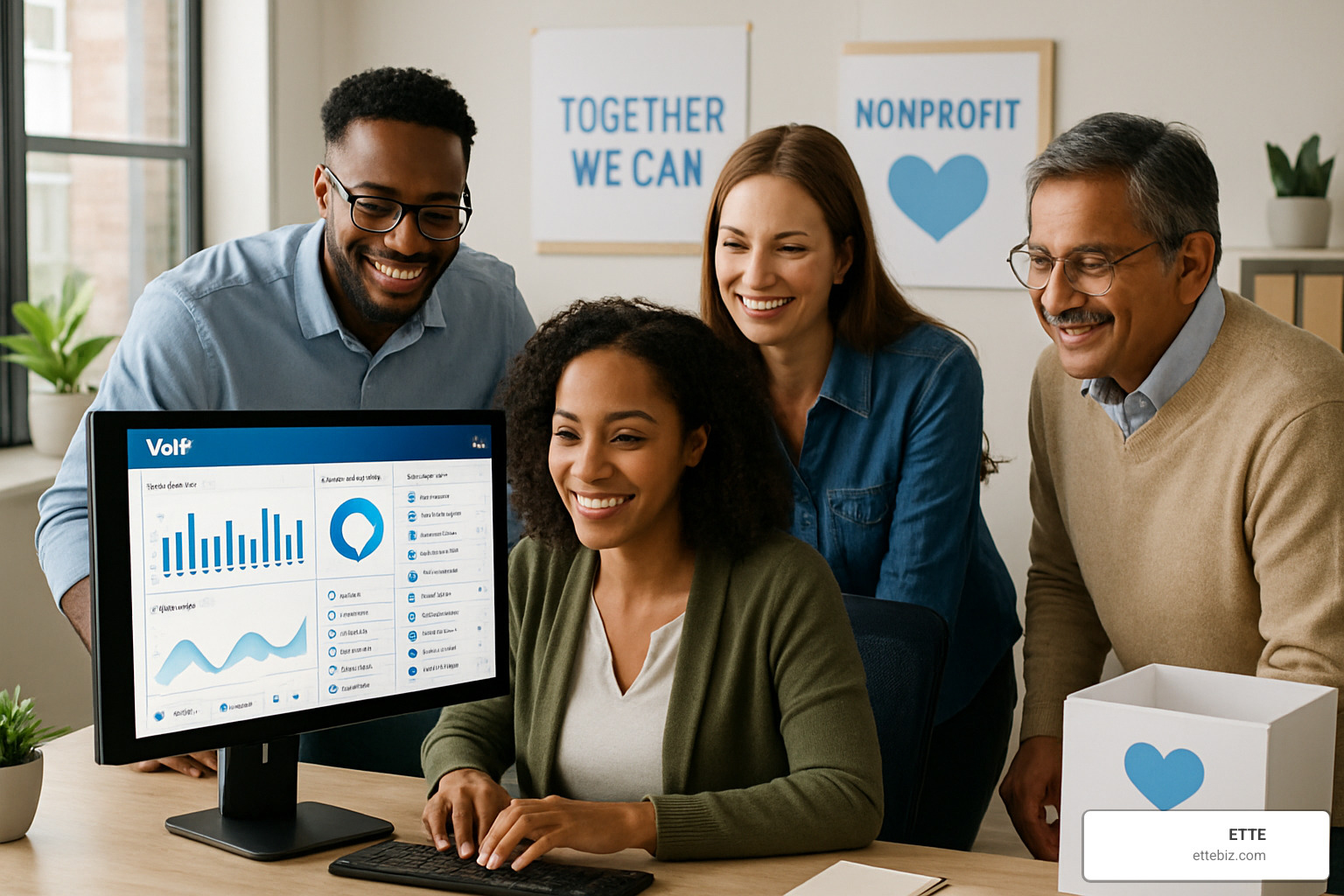 nonprofit team using voip dashboard - voip services for nonprofits