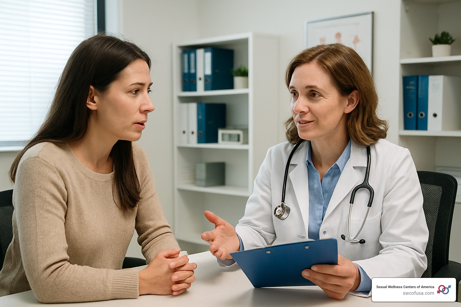 Doctor consultation with patient - does laser vaginal rejuvenation work