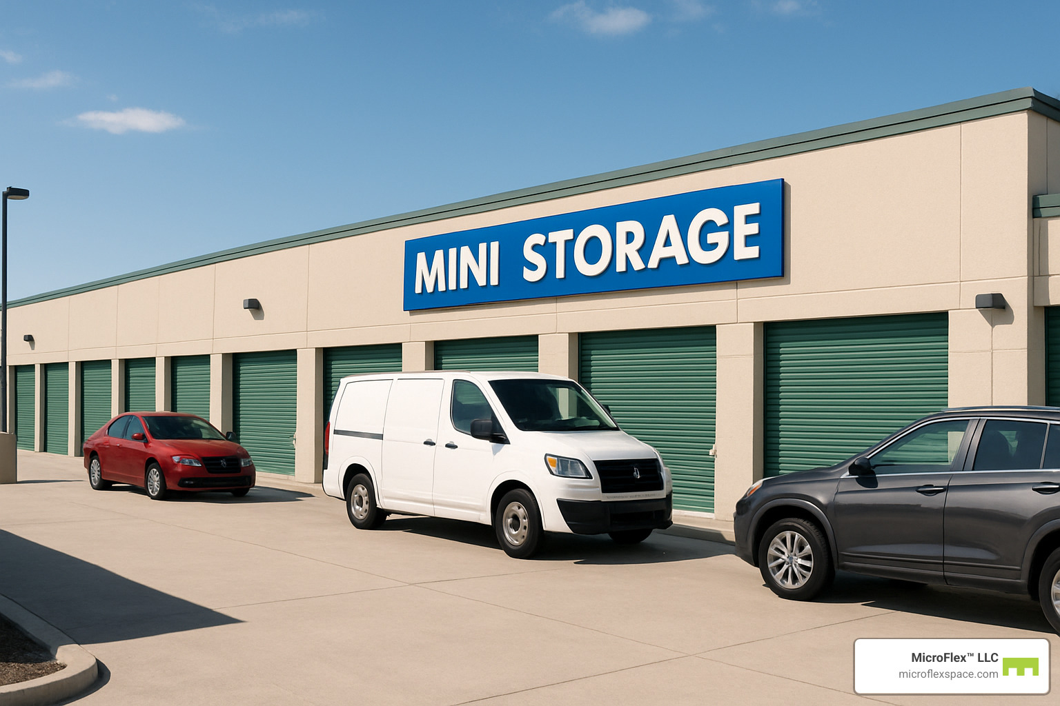 mini warehouse facility with drive up access - mini warehouse storage