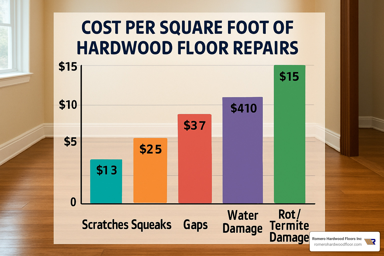 hardwood floor repair cost comparison chart - Cost of wood floor repair