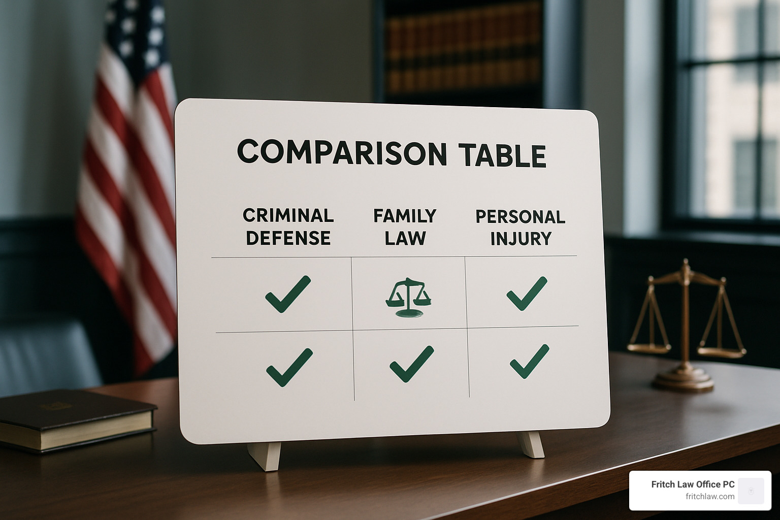 Comparison table of jasper attorney practice areas - jasper attorney