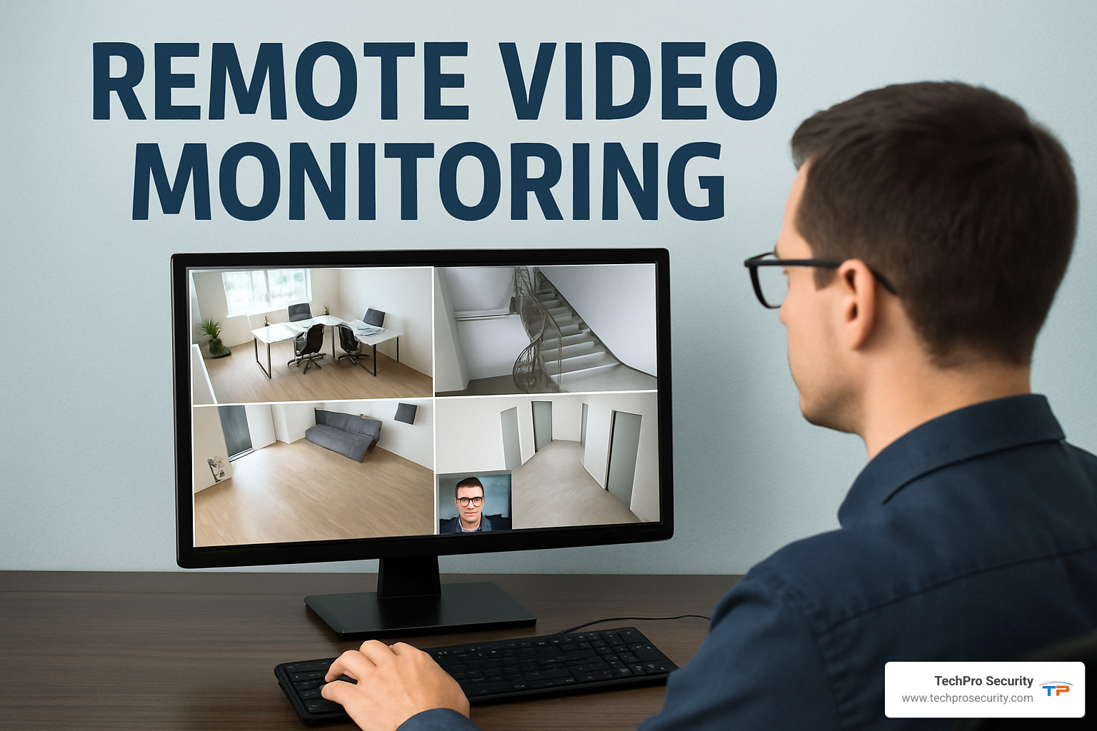 AI video analytics dashboard showing object detection - remote video monitoring