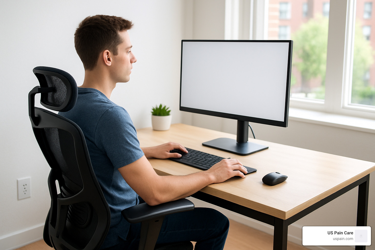 ergonomic desk setup - aches and pains