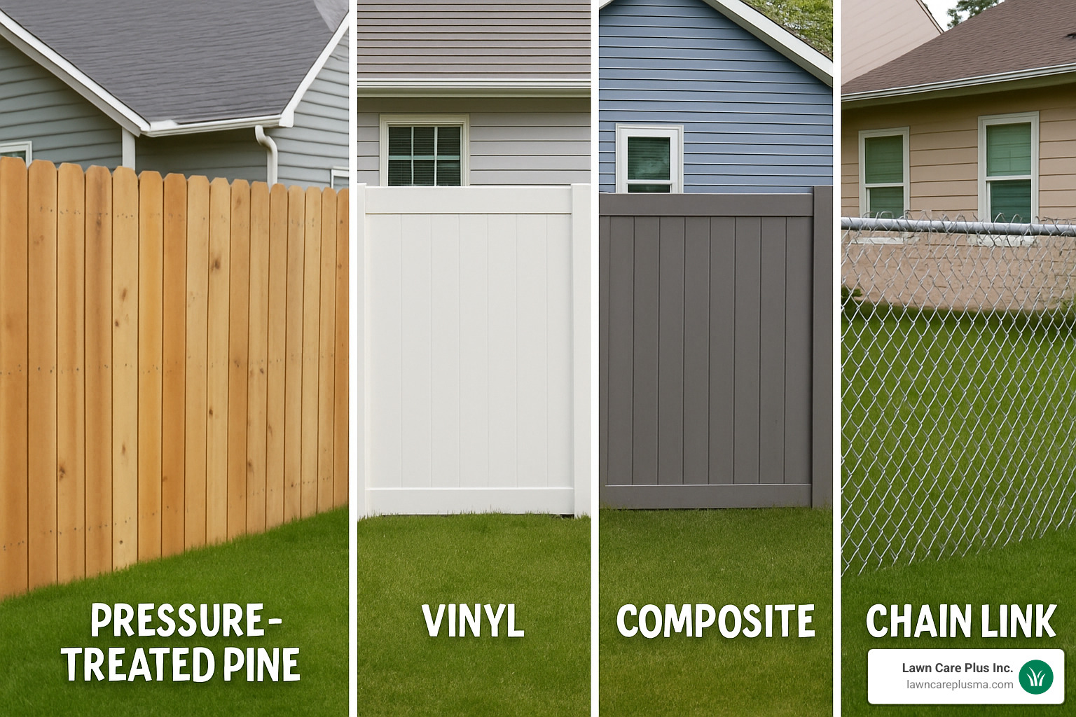 comparison of different fence materials - cost to install cedar fence