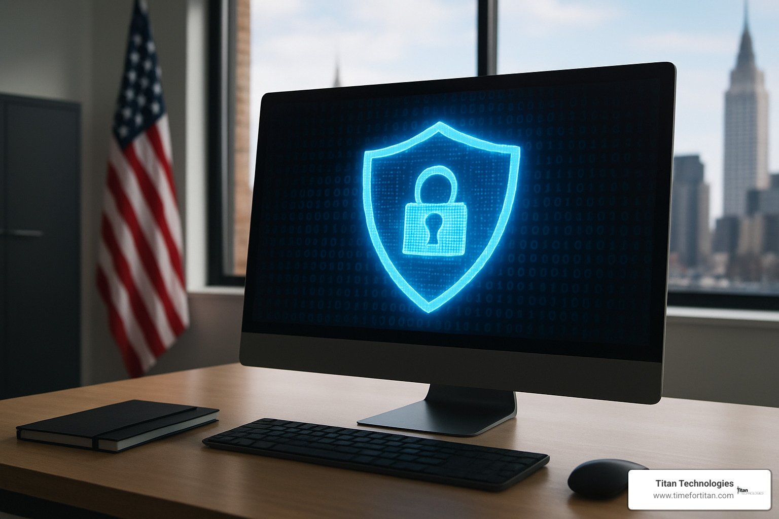 Cybersecurity shield protecting business data - new jersey it consultants