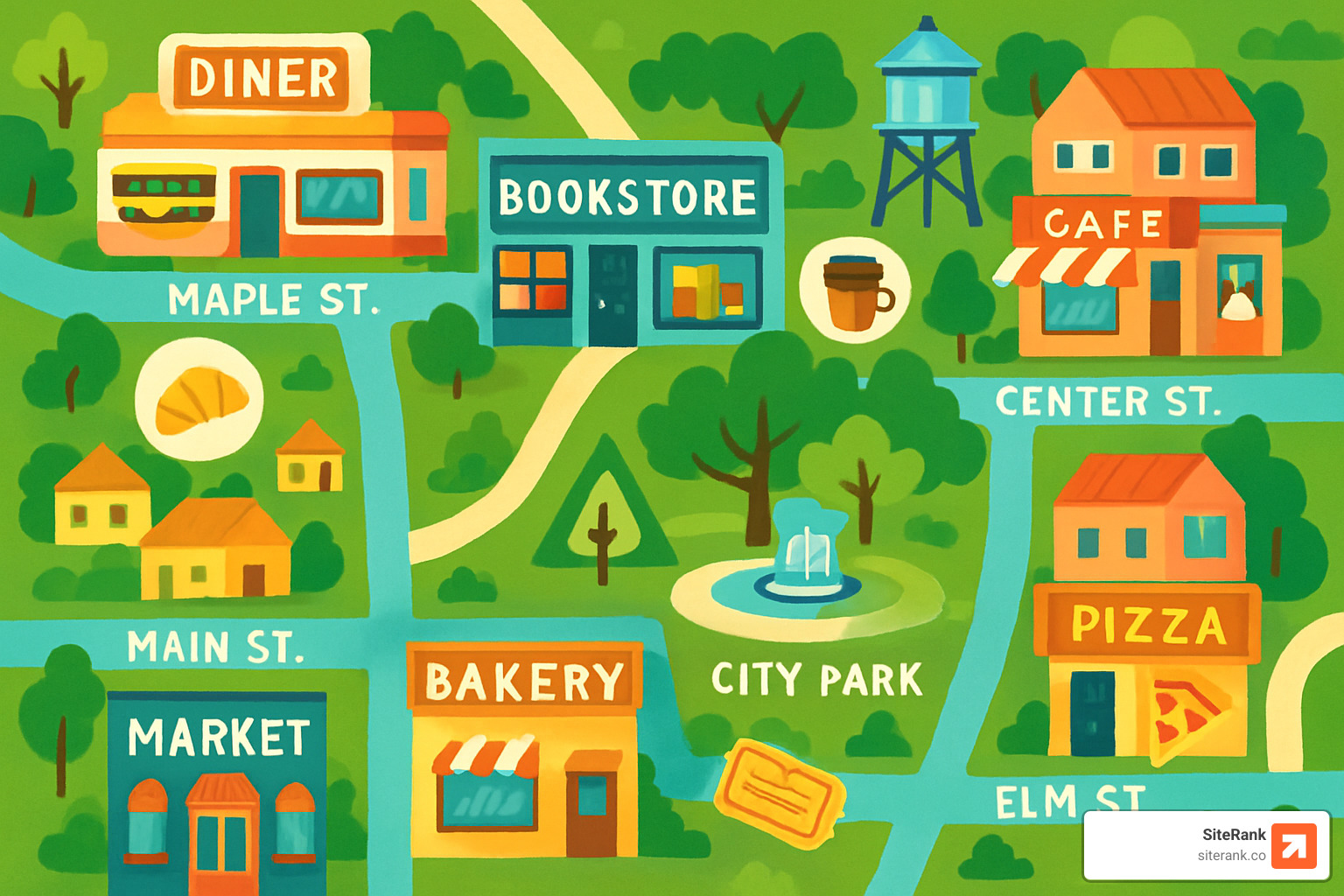 Neighborhood guide with map and local business highlights - local link building strategies Neighborhood guide with map and local business highlights - local link building strategies