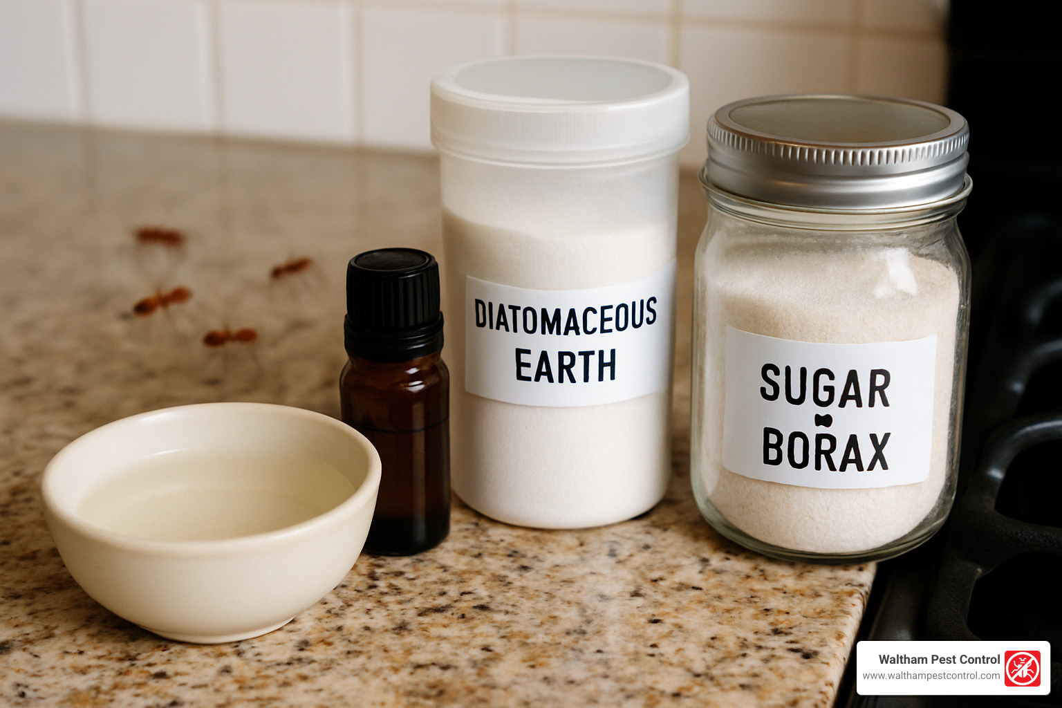 natural ant control remedies - big red ants in house