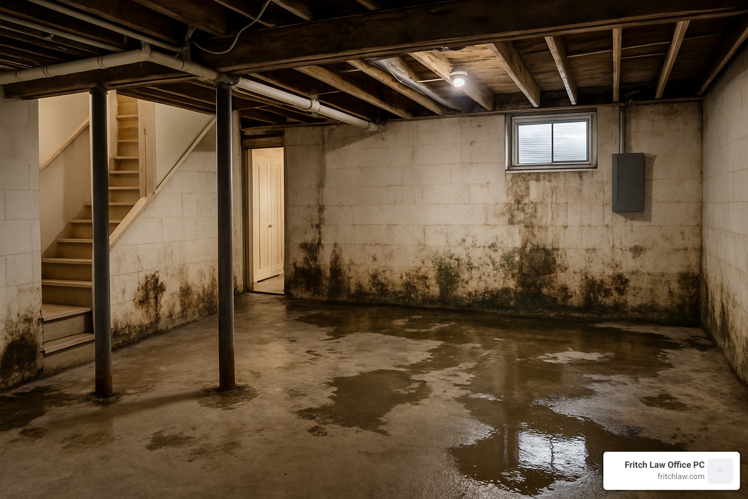 Example of basement water damage that must be disclosed - indiana real estate disclosure law Example of basement water damage that must be disclosed - indiana real estate disclosure law