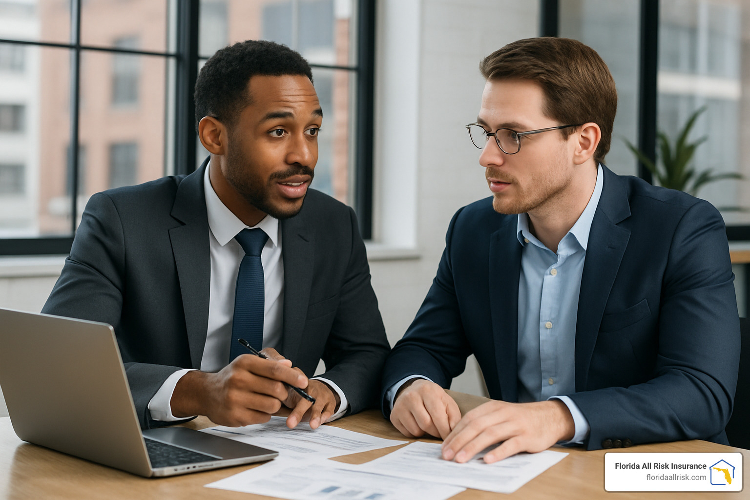 4c9030b9ab252f46a83ba7299384f352d5e8e094 Insurance Showdown: General Liability vs. Errors & Omissions Compare general liability errors and omissions insurance to protect your business from lawsuits, mistakes, and costly risks. Learn more now! professional consultant advising client with documents spread on table - general liability errors and omissions insurance