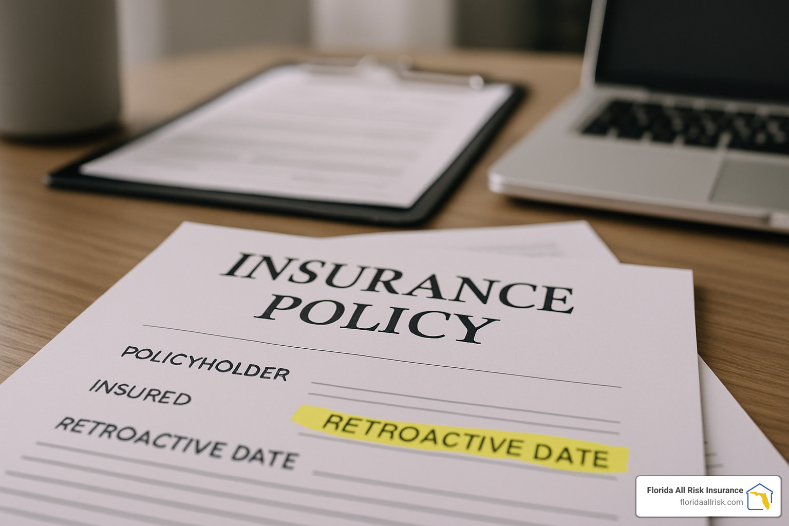fa54046fe88cfdd9f51b449daa8af619957b8218 Insurance Showdown: General Liability vs. Errors & Omissions Compare general liability errors and omissions insurance to protect your business from lawsuits, mistakes, and costly risks. Learn more now! Insurance policy documents with retroactive date highlighted - general liability errors and omissions insurance