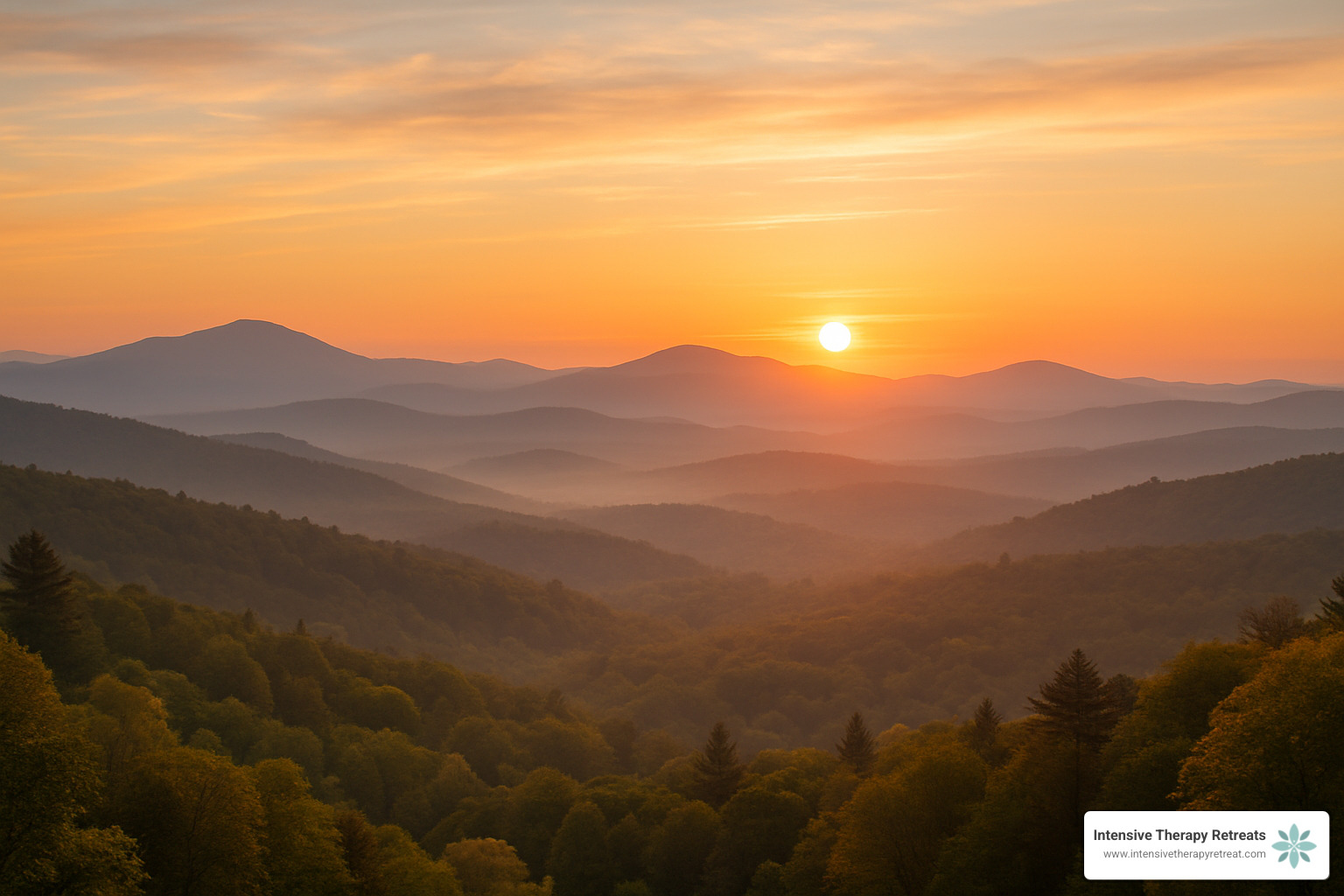 Retreat To Wellness: New England'S Best Mental Health Escapes 5 sunrise over New Hampshire mountains - mental health retreats New England