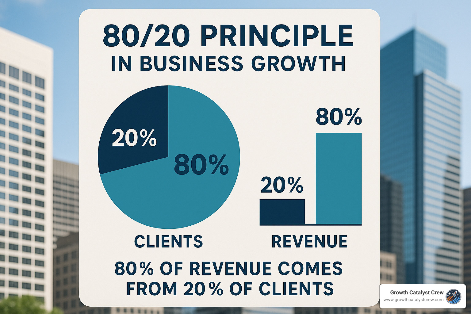 80/20 principle in business growth - "Want More Leads, Revenue, and Wealth? The Strategy Most Businesses Overlook"