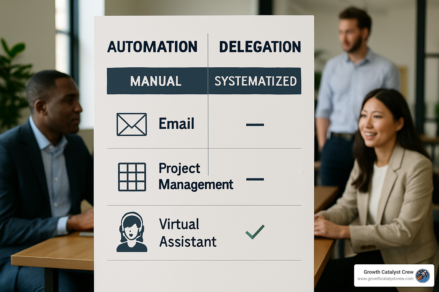 automation and delegation tools comparison chart - Freedom Doesn't Come From More. It Comes From Systems That Run Without You.