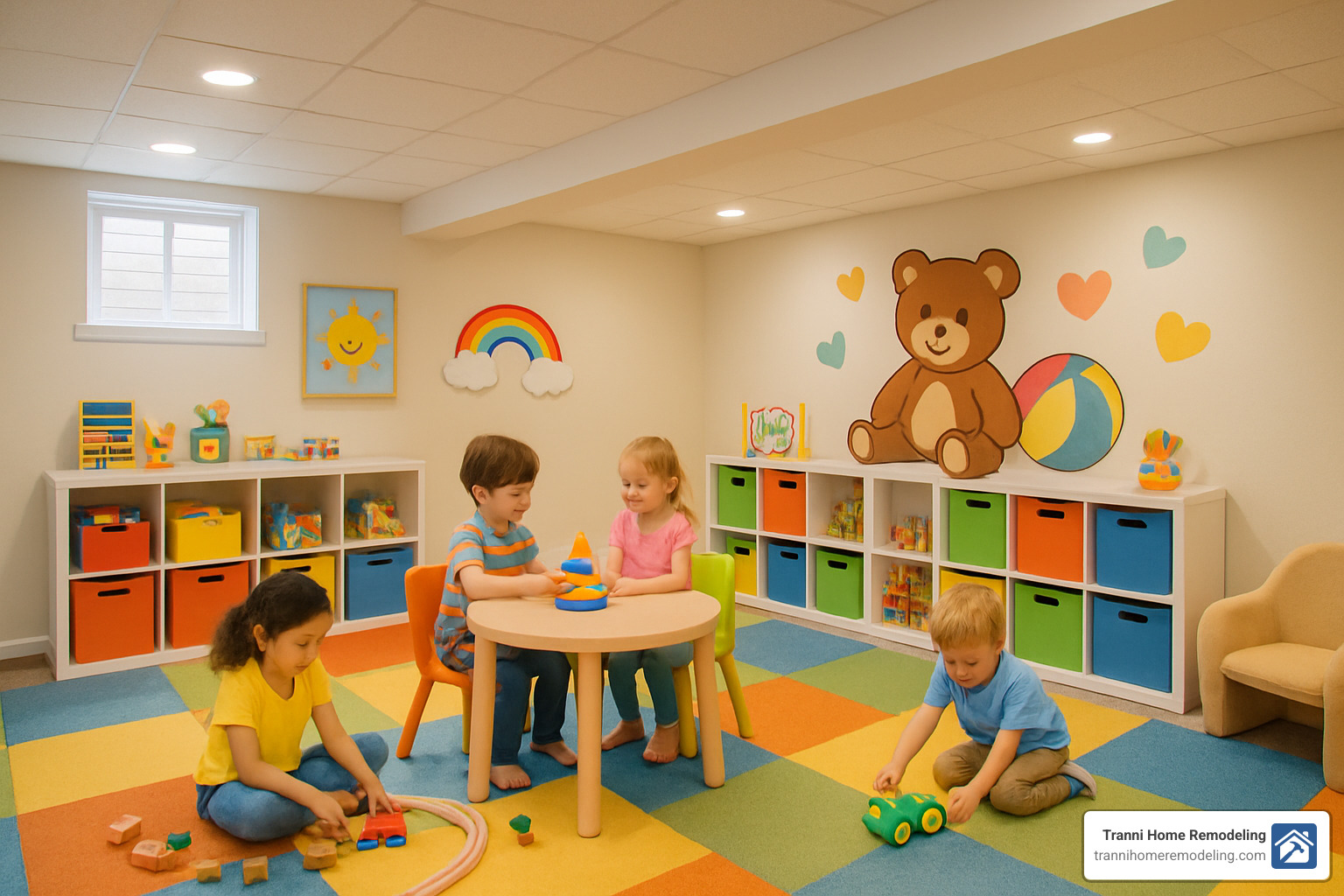 kid-safe playroom - Basement Finishing Services