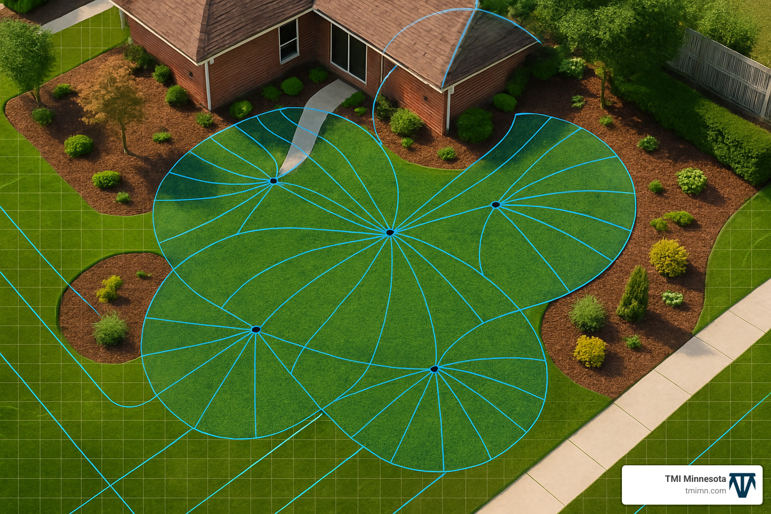 digital mapping of irrigation patterns on a landscape - Landscape irrigation solutions