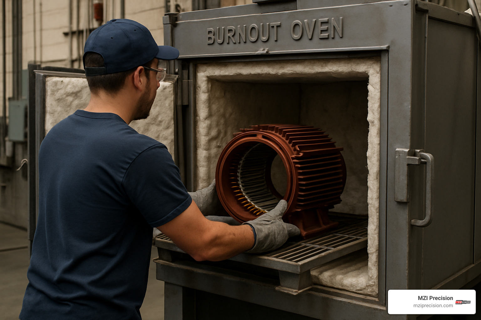 Burnout oven used in motor rewinding process - motor rewind specialists