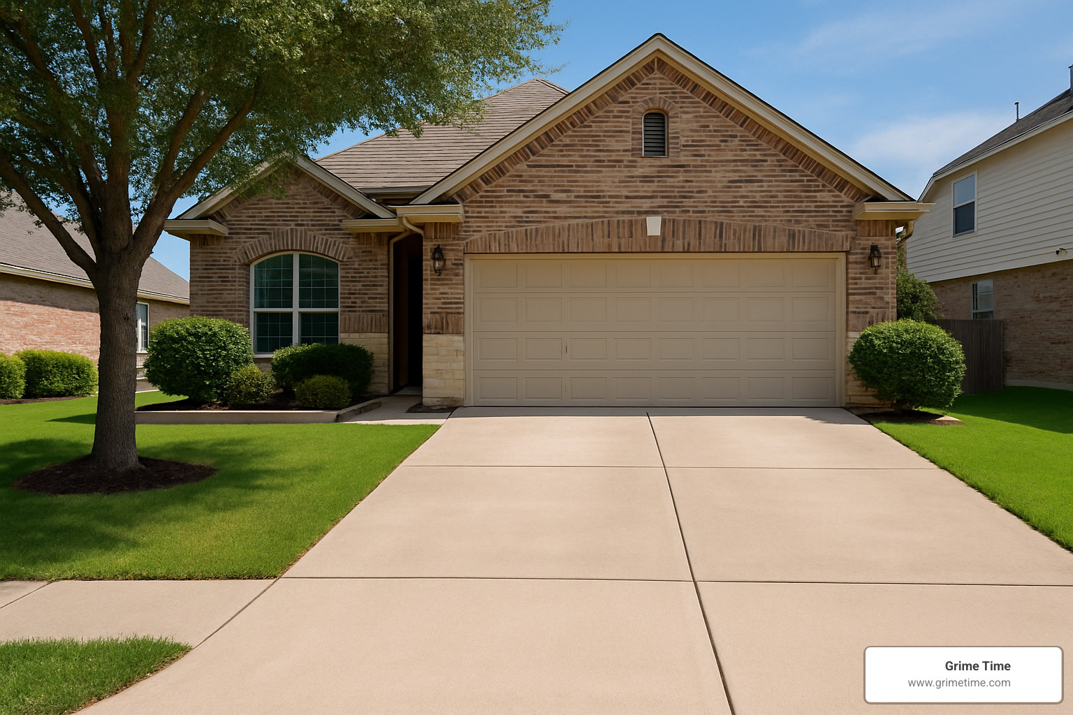 Tidy driveway after dumpster pickup - small dumpster rental round rock tx