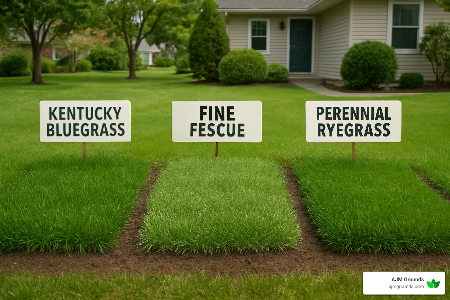 Various grass varieties suitable for different conditions - professional sod installation