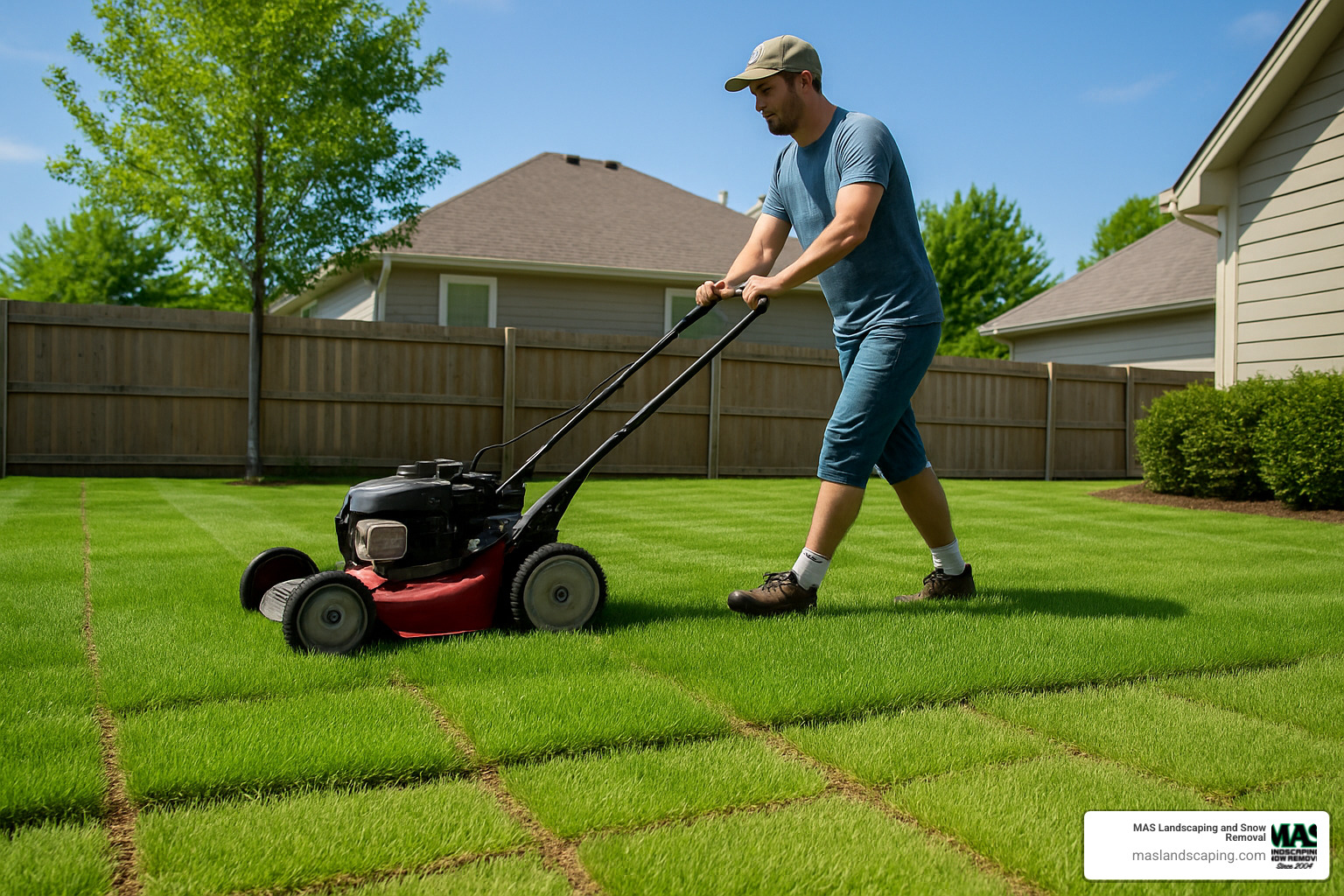 first mowing of new sod - how to care for new sod