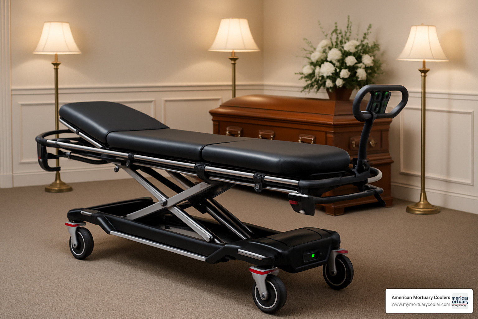 innovative features in modern funeral home stretchers - funeral home stretchers